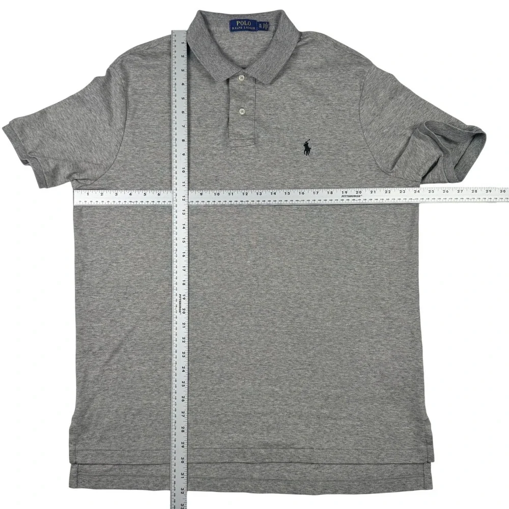 Polo Ralph Lauren Polo Shirt Mens XL Grey NWOT Short Sleeve Cotton‎ JerseY